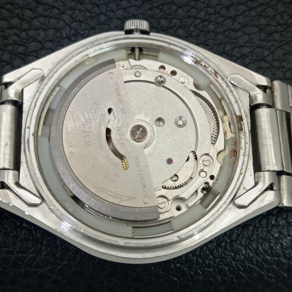 Vintage 1974 Citizen Automatic Mens Silver Watch W/daydate & Gray accents - Picture 9 of 10